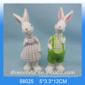 Rabbit design ceramic pepper &salt shaker